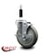 Service Caster 5'' Gray Poly Swivel 7/8'' Expanding Stem Caster with Brake SCC-EX20S514-PPUB-TLB-78 - alternate 4